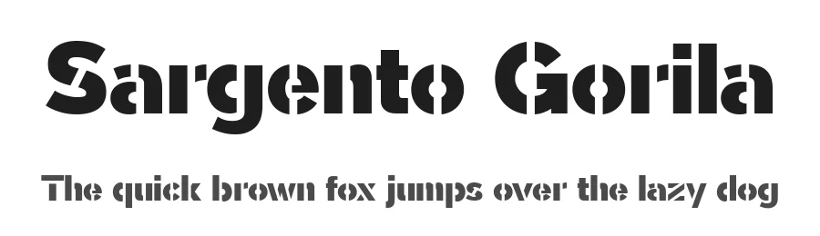 Sargento Gorila by deFharo — Decorative Font