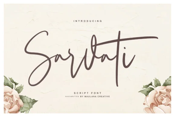 Sarvati Font by Maulana Creative — Script Handwritten Font