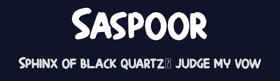 Saspoor by Rhidtype — Script Handwritten Font — thumbnail 2