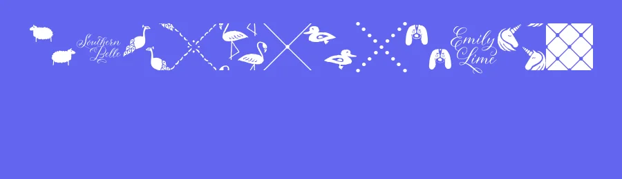 Sassafrassy Patterns by Emily Lime Design — Dingbats Font — thumbnail 3