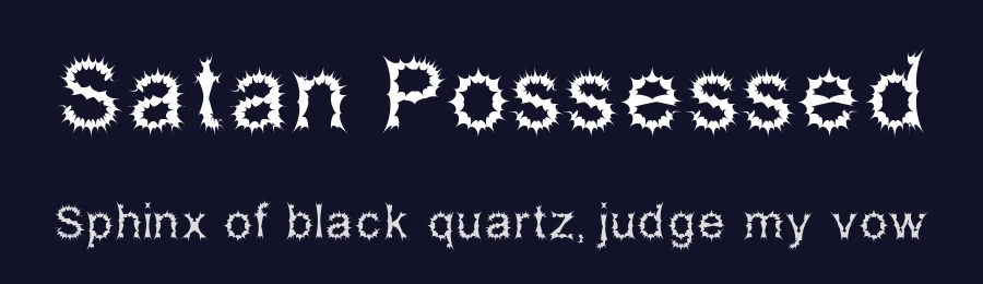 Satan Possessed by GemFonts / Typotheticals — Blackletter Font — thumbnail 2