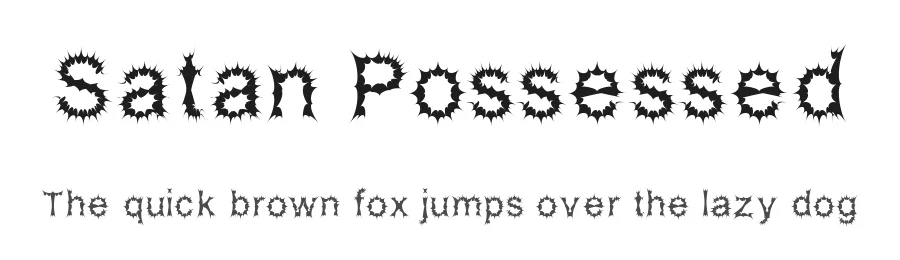 Satan Possessed by GemFonts / Typotheticals — Blackletter Font