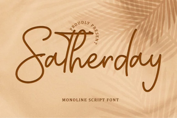 Satherday Font by Sakha Design — Script Handwritten Font