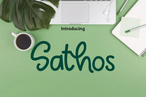 Sathos Font by da_only_aan — Script Handwritten Font