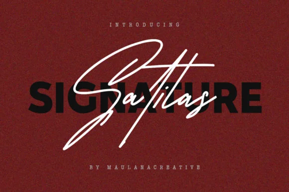 Satilas Signature Font by Maulana Creative — Script Handwritten Font