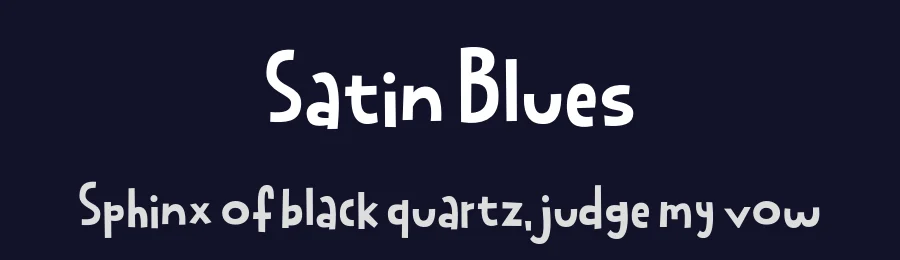 Satin Blues by Pizzadude — Decorative Font — thumbnail 2