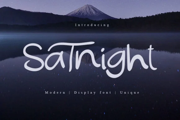 Satnight Font by muhawk47 — Script Handwritten Font