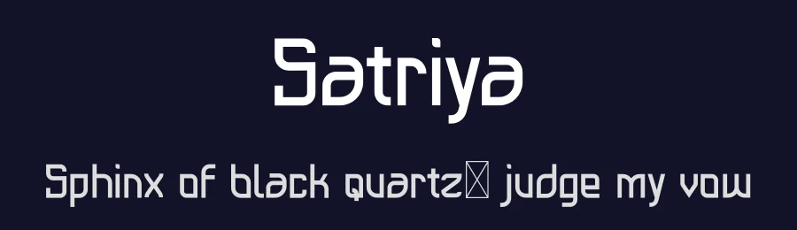 Satriya by Visual Room — Sans Serif Font — thumbnail 2