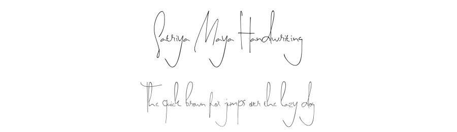 Satriya Maya Handwriting