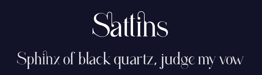 Sattins by Nastangin — Serif Font — thumbnail 2
