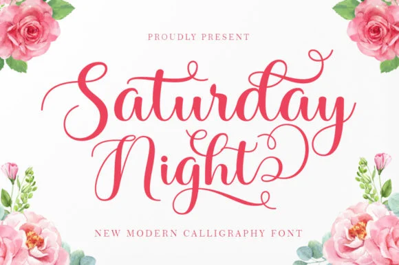 Saturday Night Font by Romie Creative by Romie Creative — Script Handwritten Font