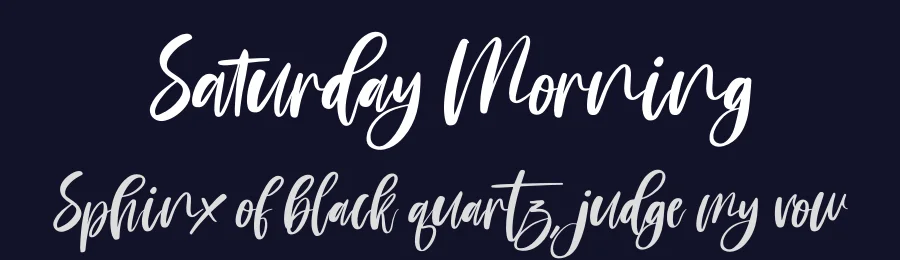 Saturday Morning by Perspectype Studio - Letterena.com — Script Handwritten Font — thumbnail 2