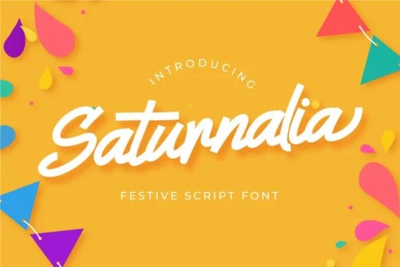 Saturnalia Font by Helotype — Script Handwritten Font