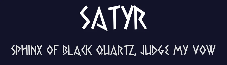 Satyr by Furdzville — Decorative Font — thumbnail 2