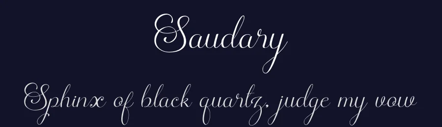 Saudary by Denustudios — Script Handwritten Font — thumbnail 2