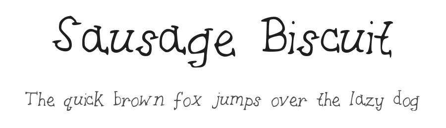 Sausage Biscuit by Type Whisperer — Decorative Font