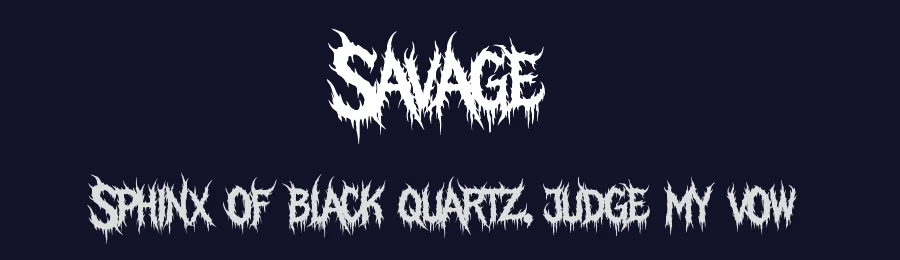 Savage by Muhammad Yafinuha — Blackletter Font — thumbnail 2