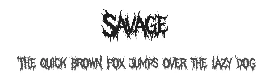 Savage by Muhammad Yafinuha — Blackletter Font