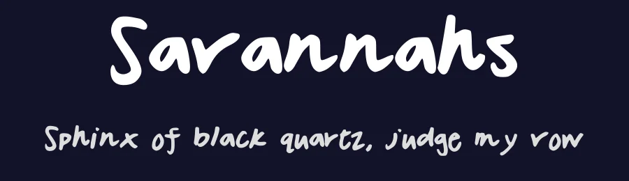 Savannahs by Cole Davis — Script Handwritten Font — thumbnail 2
