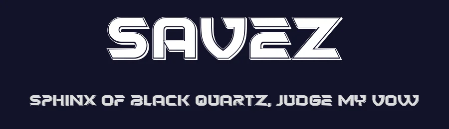 Savez by Vladimir Nikolic — Display Font — thumbnail 2