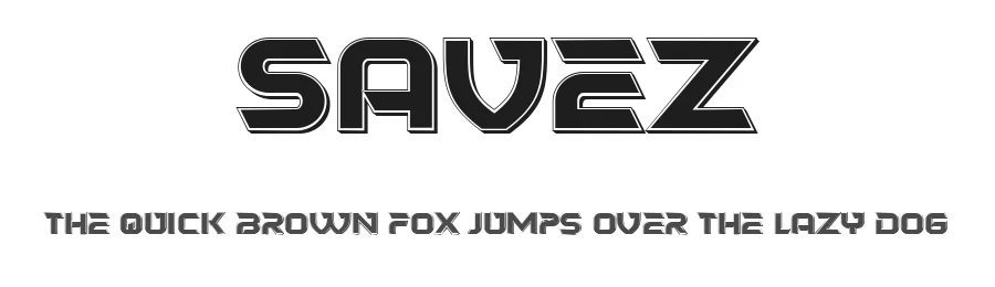 Savez by Vladimir Nikolic — Display Font