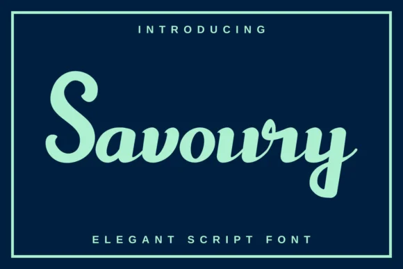 Savoury Font by The Grateful Studio — Script Handwritten Font