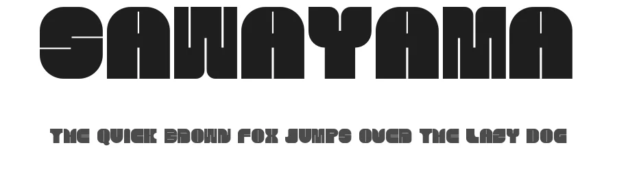 Sawayama by alixavero β Decorative Font
