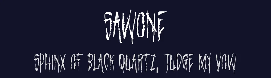 Sawone by Horror Font — Decorative Font — thumbnail 2
