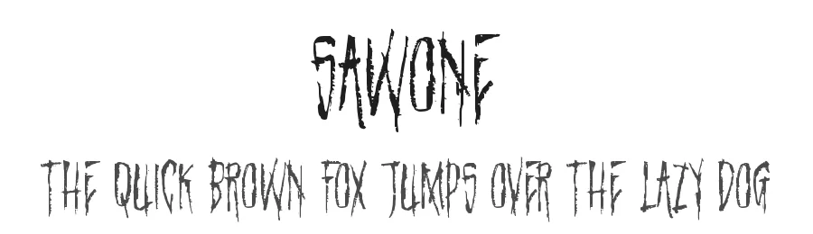 Sawone by Horror Font — Decorative Font