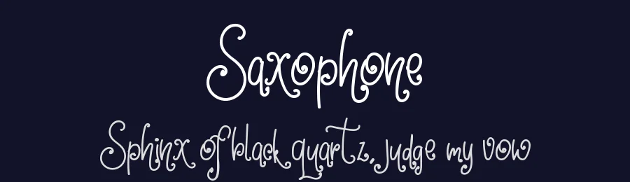 Saxophone by DM Letter Studio - Dimas Prasetyo — Decorative Font — thumbnail 2