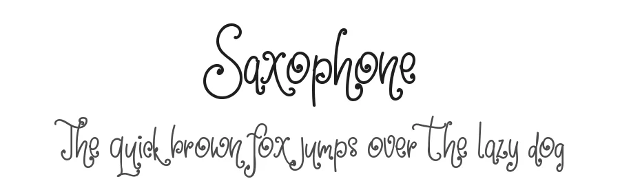 Saxophone by DM Letter Studio - Dimas Prasetyo — Decorative Font