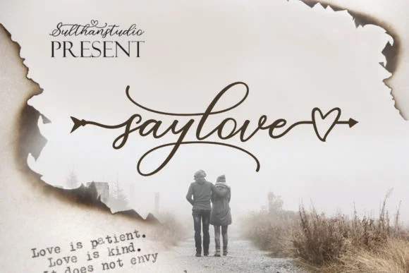 Say Love Font by Sulthan Studio — Script Handwritten Font