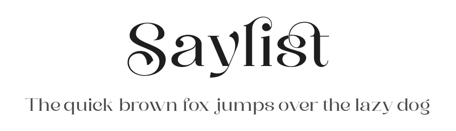 Saylist by Ardyana Types — Serif Font