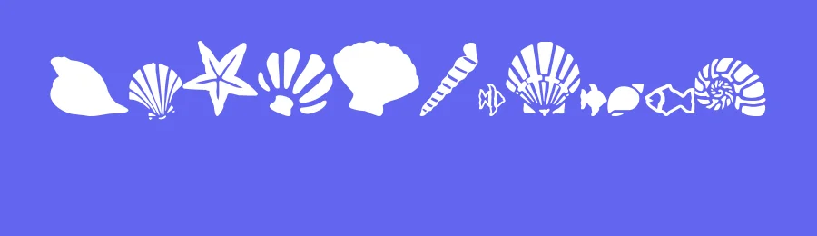 SC By The Sea by Lisa Rohrbaugh — Dingbats Font — thumbnail 3