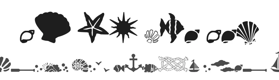 SC By The Sea by Lisa Rohrbaugh — Dingbats Font
