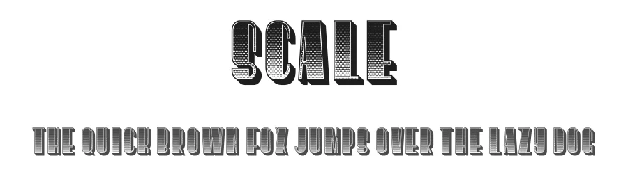 Scale by Vladimir Nikolic — Decorative Font