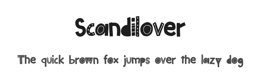 Scandilover by Katsia Jazwinska β Decorative Font