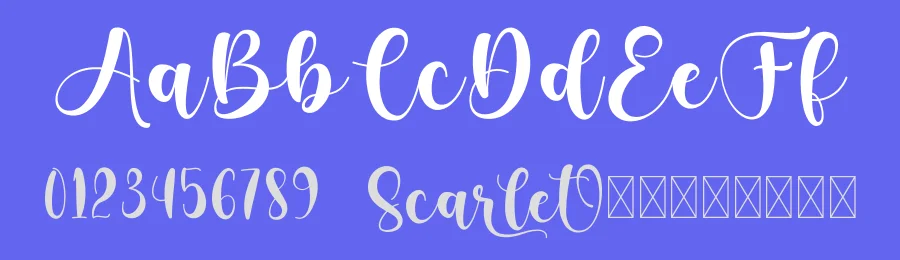 Scarlet by Sugi Harto — Script Handwritten Font — thumbnail 3