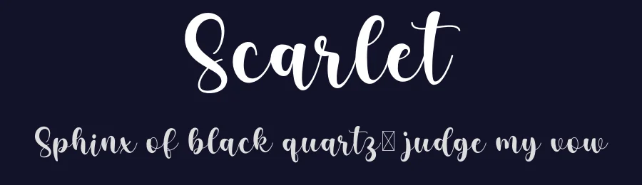 Scarlet by Sugi Harto — Script Handwritten Font — thumbnail 2