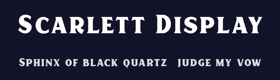 Scarlett Display by Sans & Sons — Decorative Font — thumbnail 2