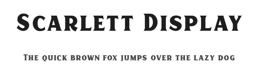 Scarlett Display by Sans & Sons — Decorative Font