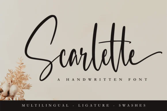 Scarlette Font by NissaStudio by NissaStudio — Script Handwritten Font