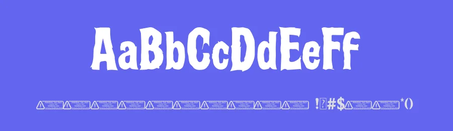 Scary by Kong Font — Decorative Font — thumbnail 3