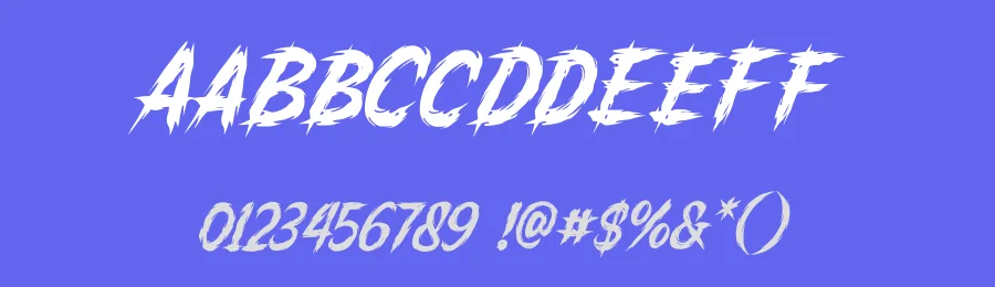 Scary Brusher by Blankids — Decorative Font — thumbnail 3