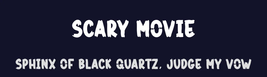 Scary Movie by Scratchones — Decorative Font — thumbnail 2