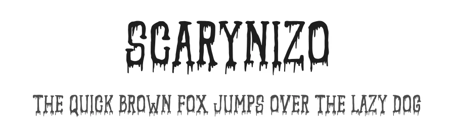Scarynizo by Eknoji Studio — Decorative Font