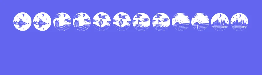Scenery by Brittnee Snodgrass — Dingbats Font — thumbnail 3
