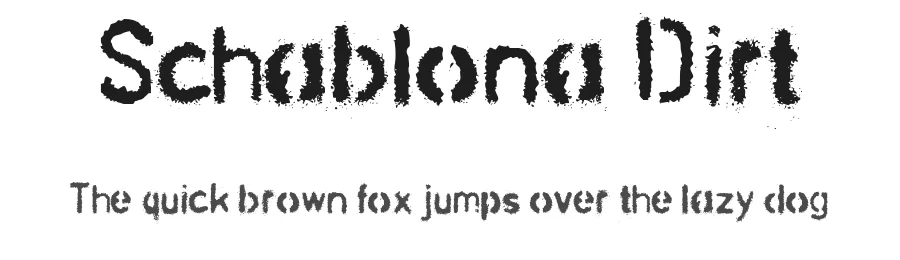 Schablona Dirt