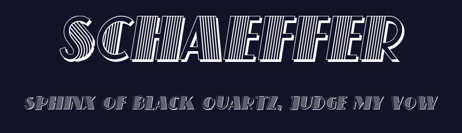 Schaeffer by Vladimir Nikolic — Decorative Font — thumbnail 2