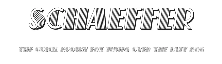 Schaeffer by Vladimir Nikolic — Decorative Font